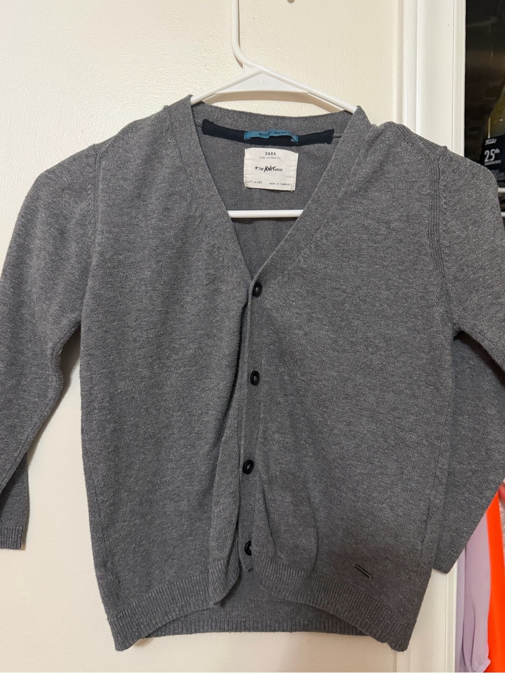Zara Gray Kids' Crewneck Sweater